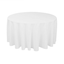 Tabela de mesa de poliéster de spandex redonda branca para casamento feito na China